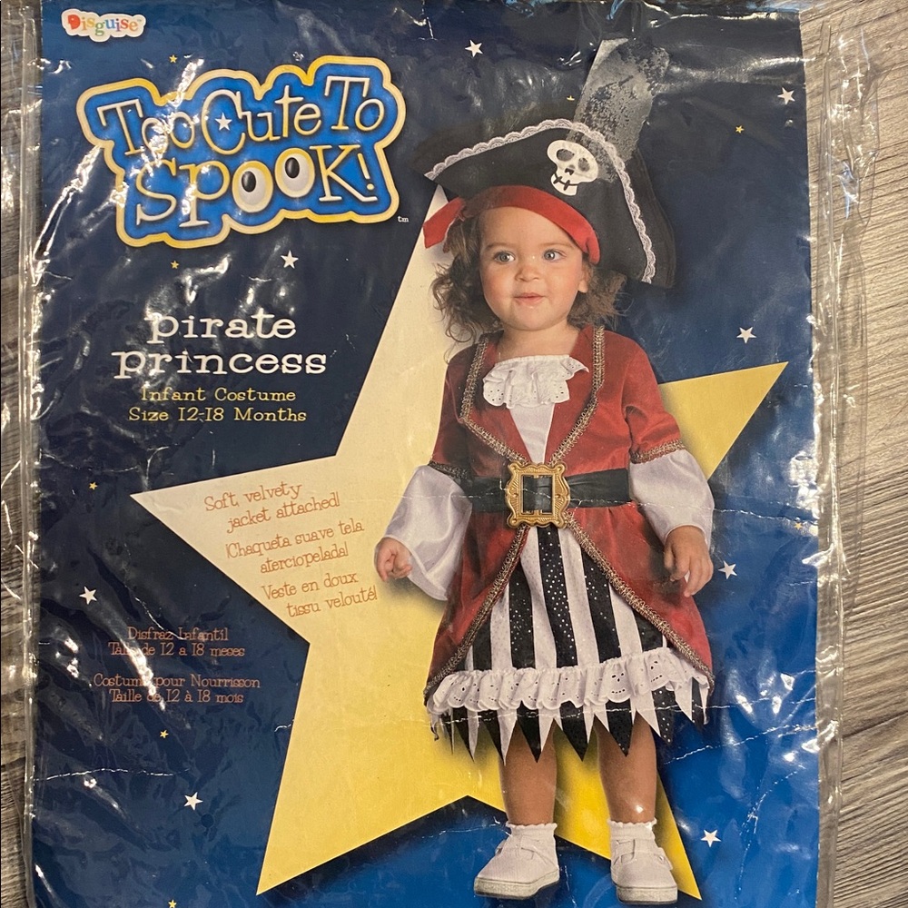 NWT Infant Girl Pirate Costume HALLOWEEN Cosplay Dress Up